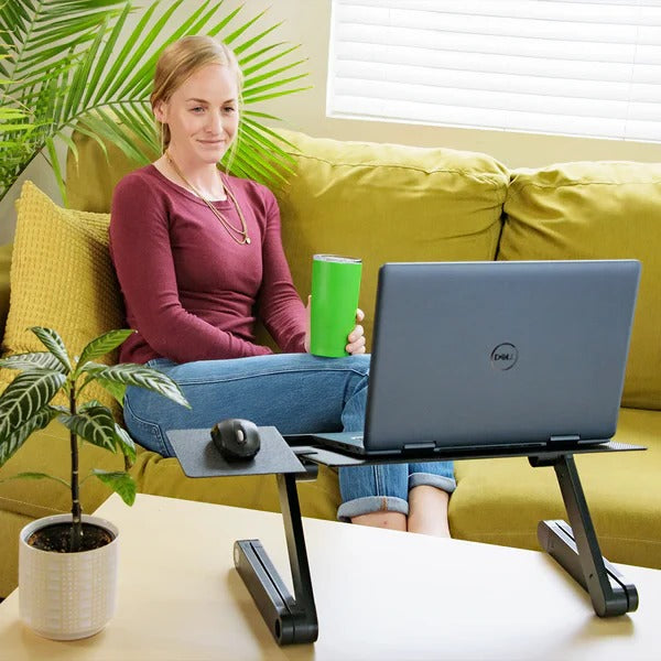 Laptop Stand Desk Mount with Height and Angle Adjustment