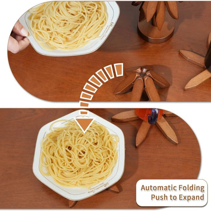 Wooden Pot Stand with Heat-Resistant Surface