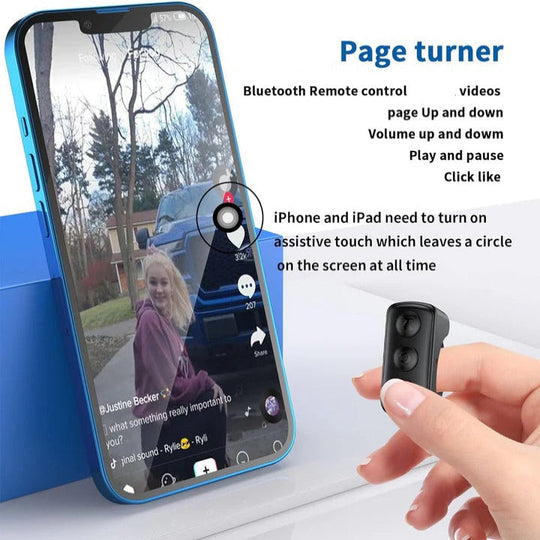 Bluetooth Scrolling Ring Remote Control for Smartphones
