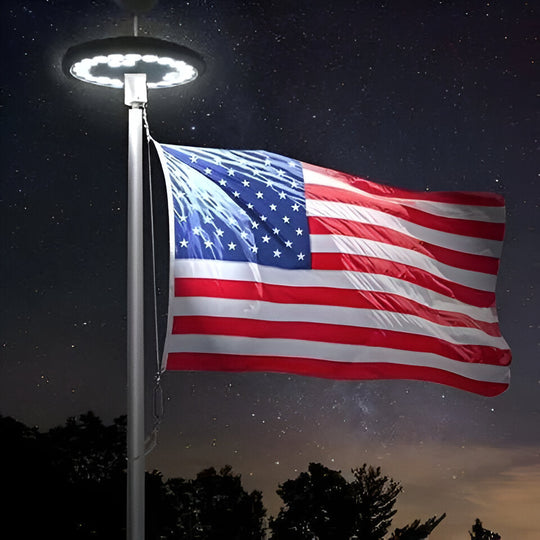 Flagpole Light - Solar LED - Outdoor Mount
