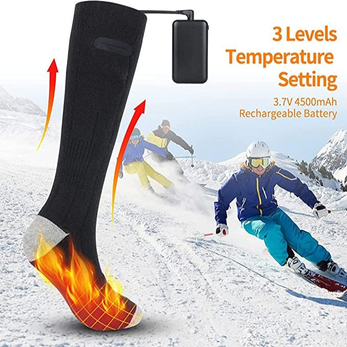 Soft Knit Heated Socks Electric Foot Warmers