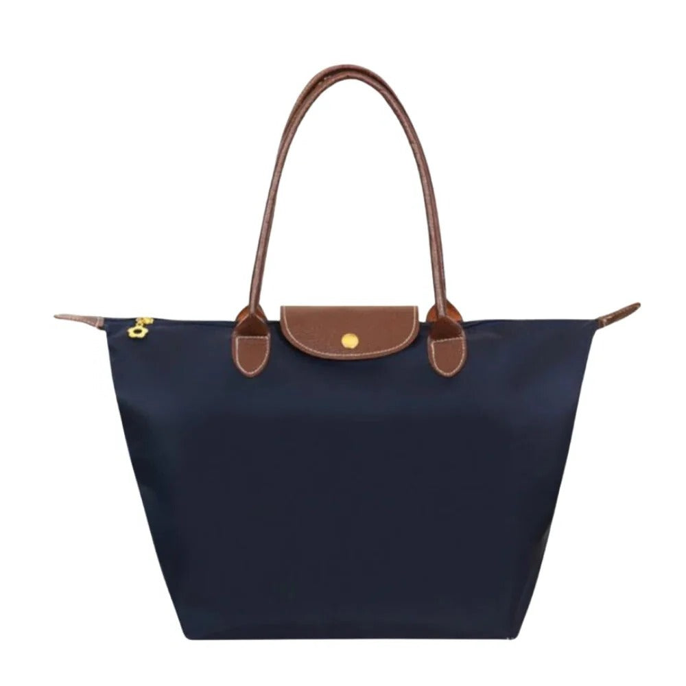 Top Handle Bag with Gold Tone Hardware