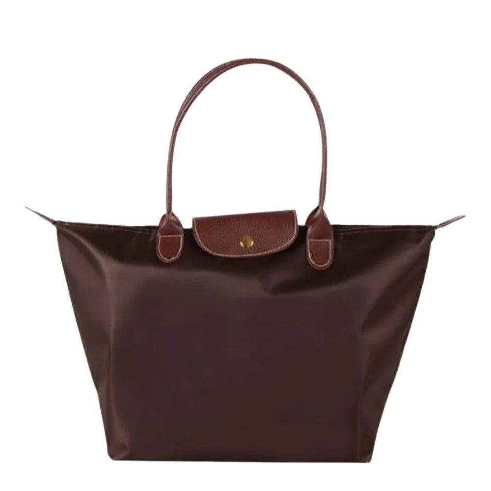 Top Handle Bag with Gold Tone Hardware