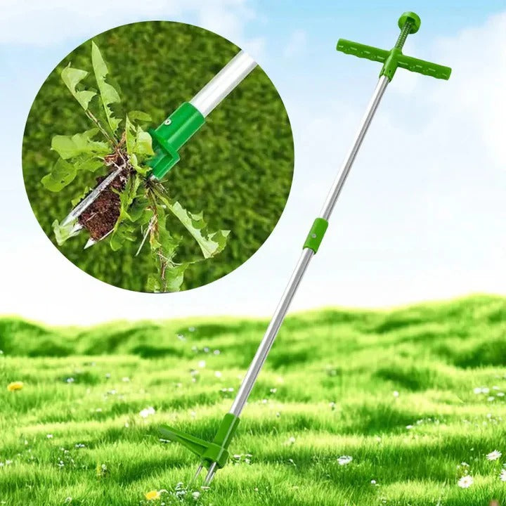 Foot Pedal Weed Puller Tool with Long Handle