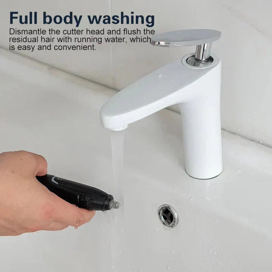 Nose and Ear Hair Trimmer with Washable Head