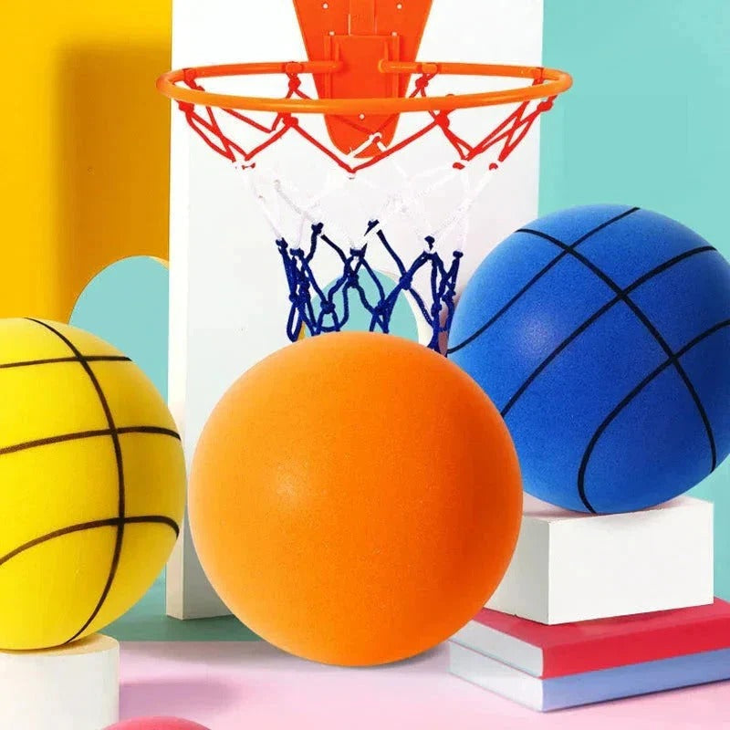 Foam Basketball Non-Inflatable PU Foam Design, Indoor Dribbling Practice