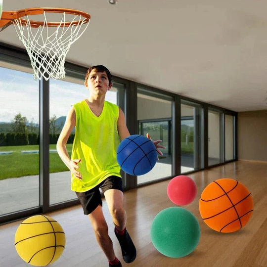 Foam Basketball Non-Inflatable PU Foam Design, Indoor Dribbling Practice