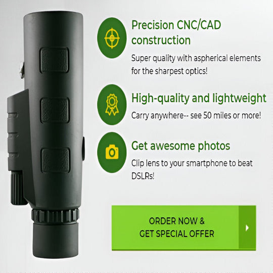Monocular Telescope with Tripod and Phone Holder