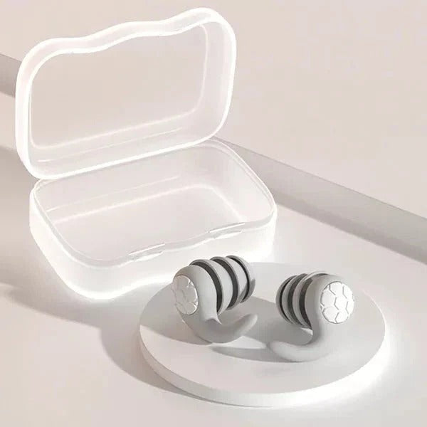 Reusable Silicone Earplugs with Storage Case