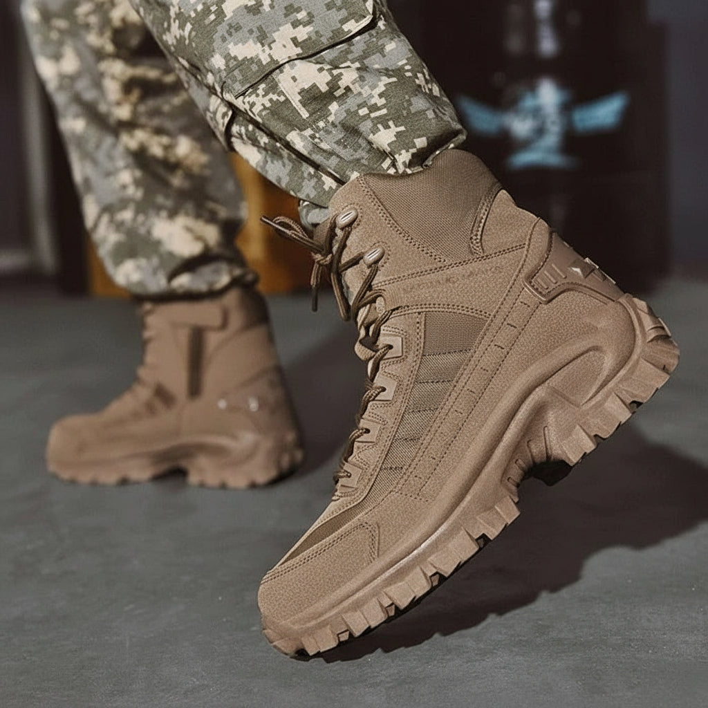 Men's Winter Boots with Lace-Up Design