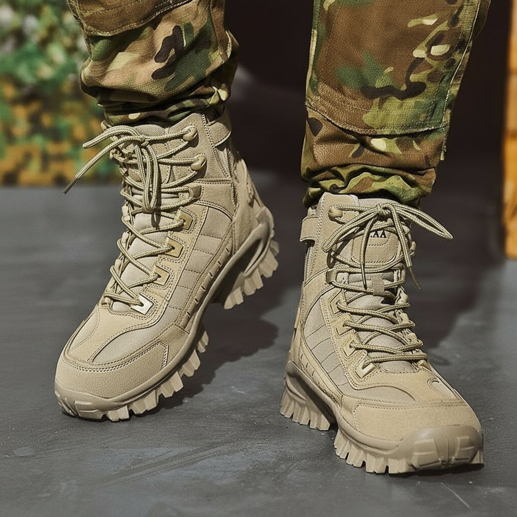 Men's Winter Boots with Lace-Up Design