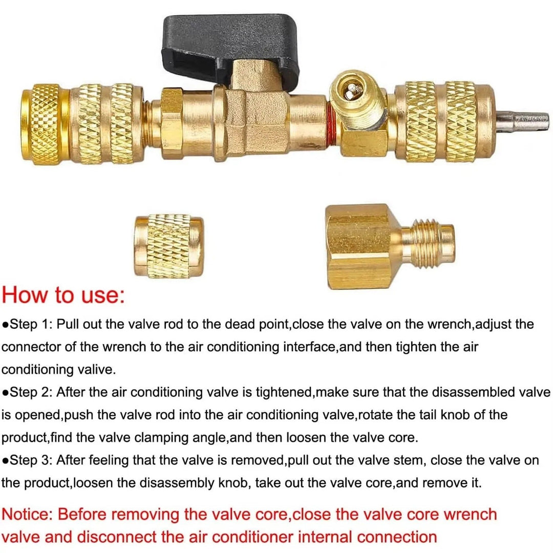 HVAC Valve Tool, Dual Size Core Installer and Extractor