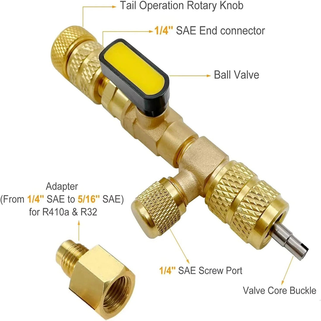 HVAC Valve Tool, Dual Size Core Installer and Extractor