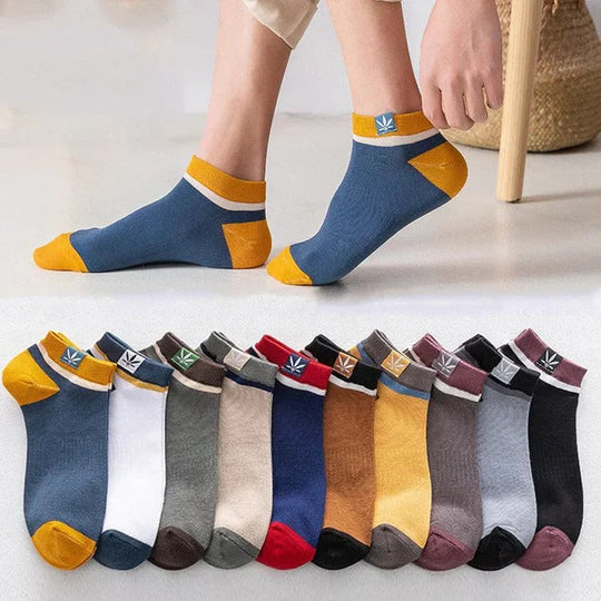 Men’s Polyester Ankle Socks, 20 Pair Assorted Pack