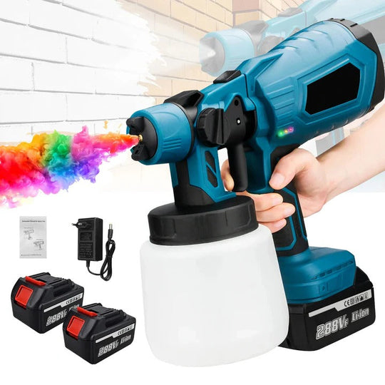 Cordless Handheld Paint Sprayer With Adjustable Spray Settings