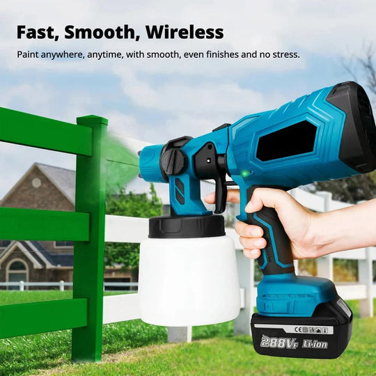 Cordless Handheld Paint Sprayer With Adjustable Spray Settings