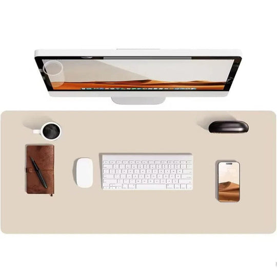 PU Leather Desk Mat With Textured Backing Surface for Workspace