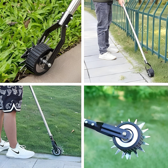 Manual Wheel Lawn Edger With Adjustable Handle Length