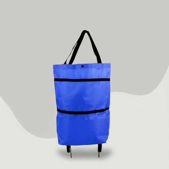 Foldable Rolling Shopping Bag and Utility Tote with Wheels