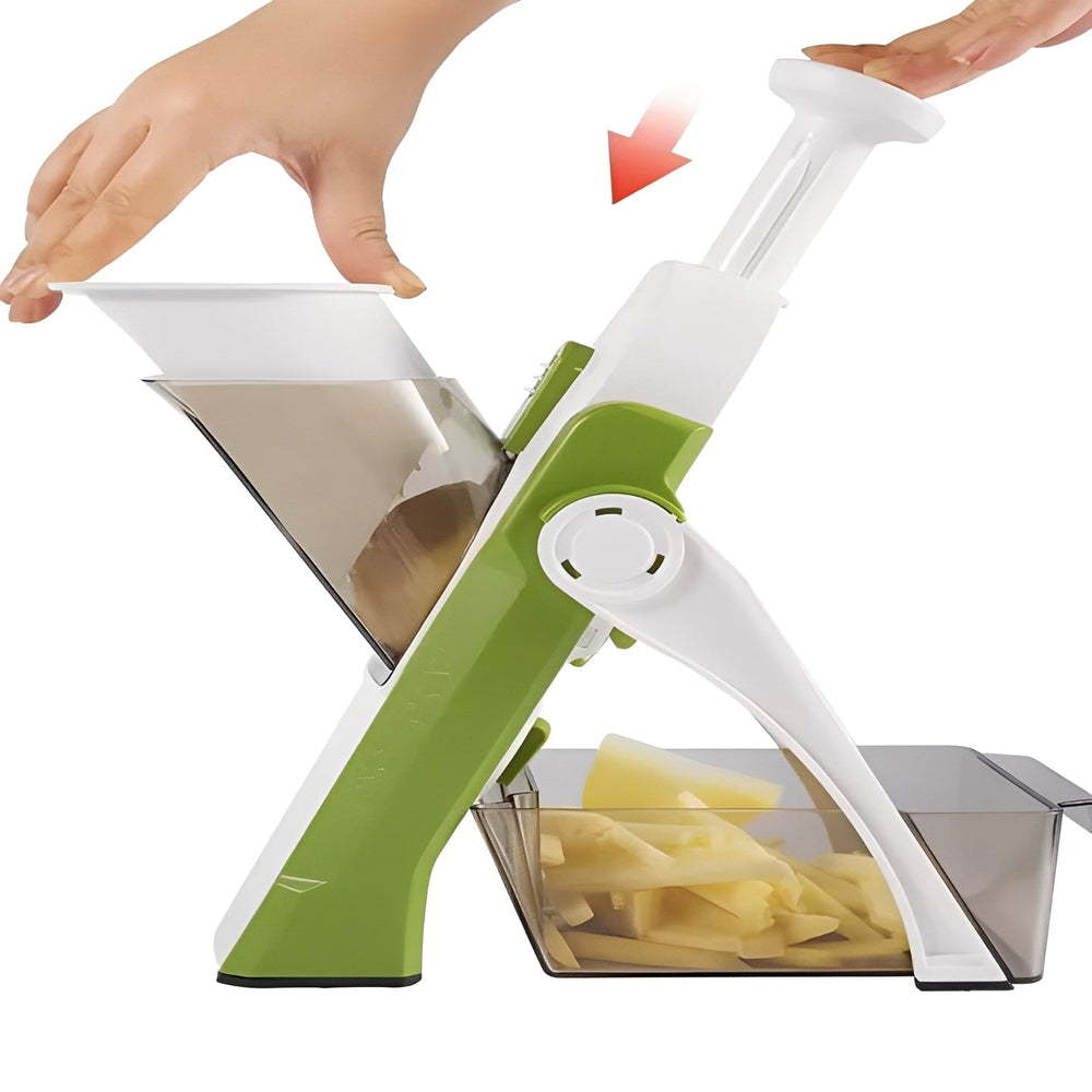 Vegetable Slicer with 5 Interchangeable Blades and Tray