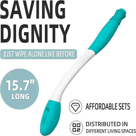 Toilet Wiping Assistance Tool with Extended Reach, Set of 2
