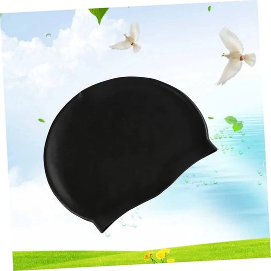 Stretch Swim Cap with Twist Front Turban Design for Swimmers