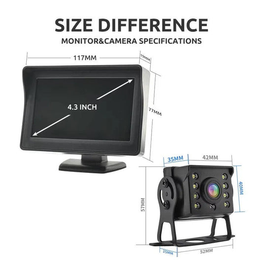 Wireless Vehicle Backup Camera and Rear View Monitor System