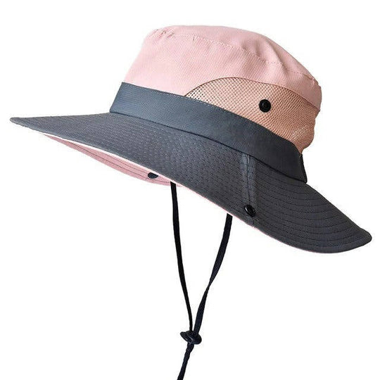Foldable Outdoor Sun Hat with Wide Brim and Adjustable Strap