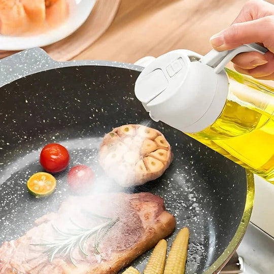 Cooking Oil Dispenser Bottle with Refillable Sprayer Design