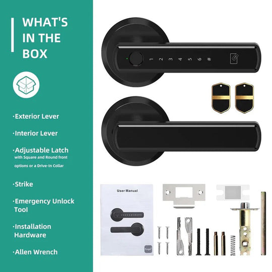 Digital Keypad Lock with Handle and Fingerprint Access