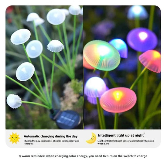 Solar Garden Light with Jellyfish Design and Colour Changing LEDs