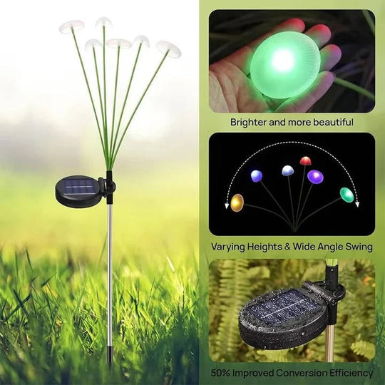 Solar Garden Light with Jellyfish Design and Colour Changing LEDs