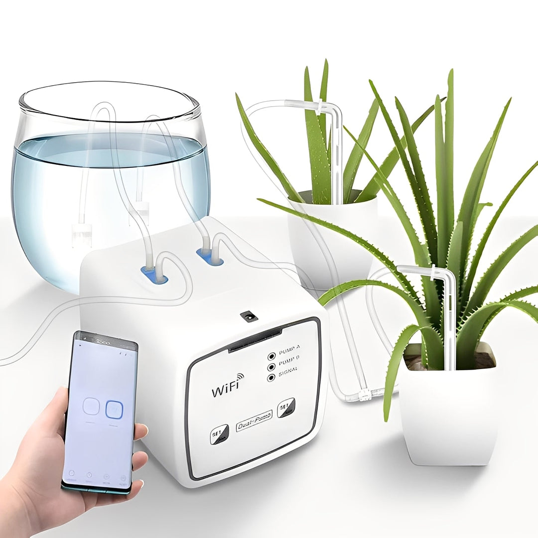 Plant Waterer with WiFi App Control and Drip System