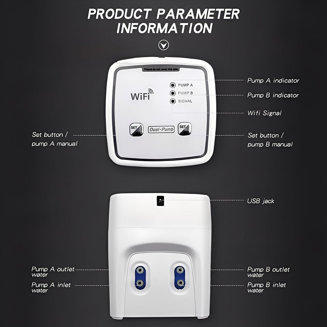Plant Waterer with WiFi App Control and Drip System