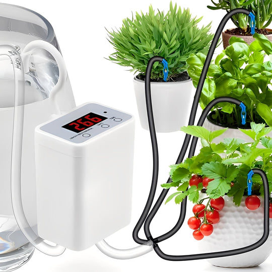 Plant Watering Pump Timer with LCD Display and USB Charging