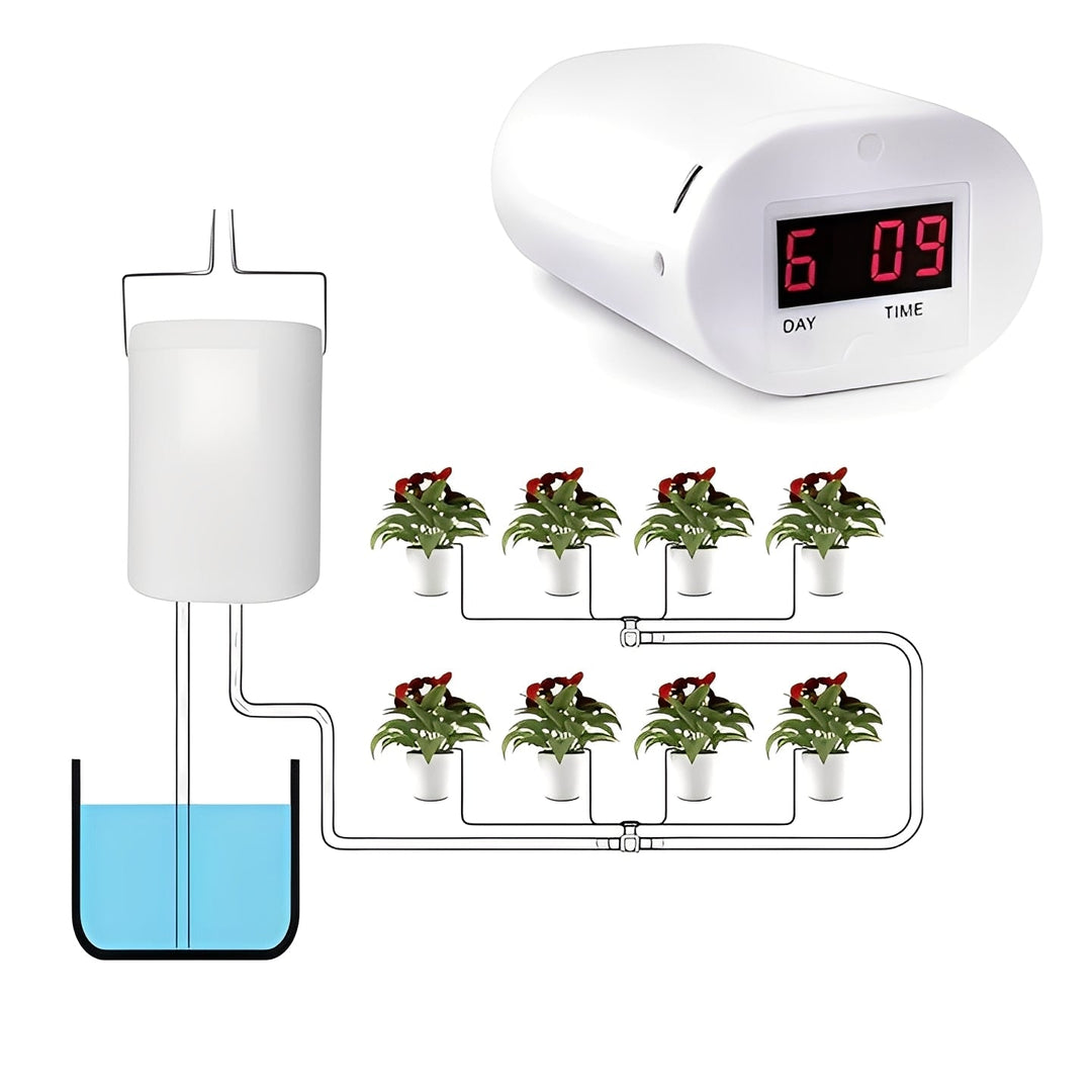 Plant Watering Pump Timer with LCD Display and USB Charging