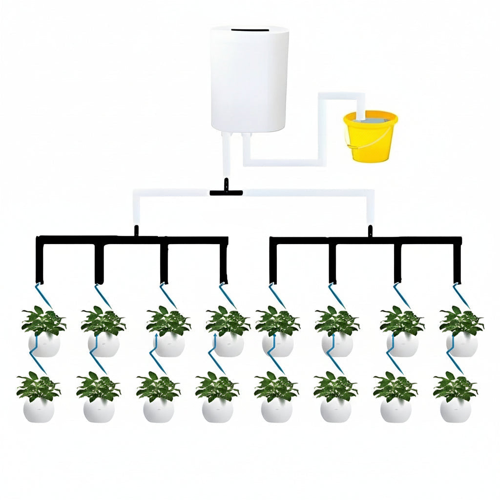 Plant Watering Pump Timer with LCD Display and USB Charging
