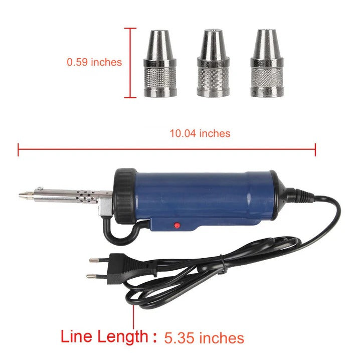 Electric Desoldering Device with Trigger Control and 3 Nozzles