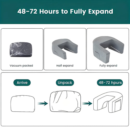 Reading Pillow with Memory Foam and Washable Cover