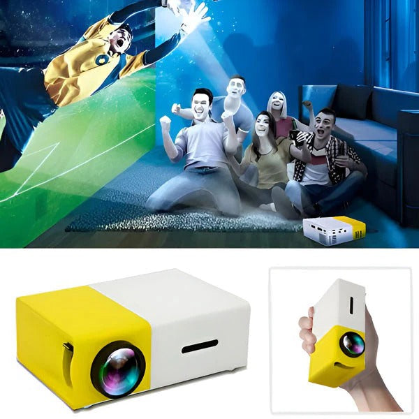 Media Projector with Connectivity for Phones, Laptops, and USB