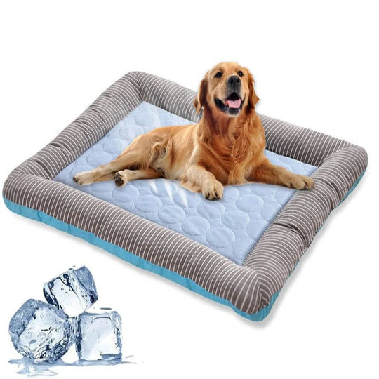 Pet Bed Mat with Ice Silk and Cotton Material