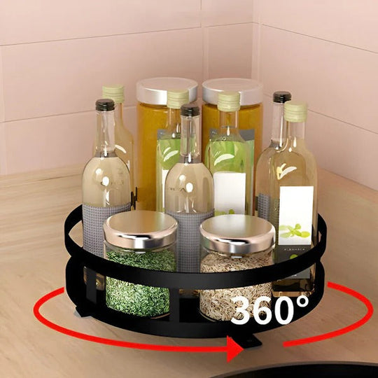 Swivel Metal Organiser with 3 Tiers for Storage