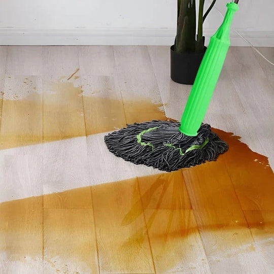Self-Wringing Microfiber Floor Mop, 360-Degree Rotating Cleaning Head