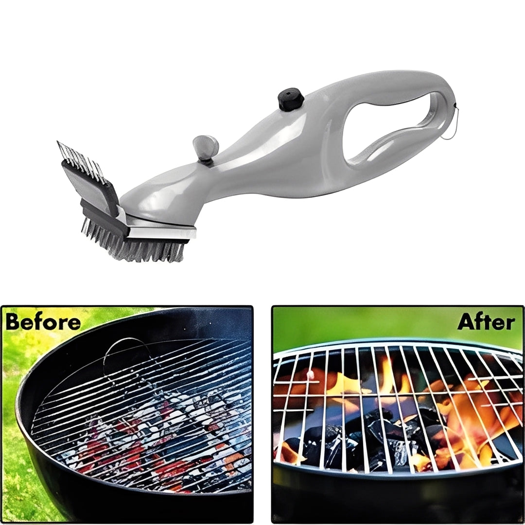 Grill Cleaning Brush with Steam-Use Design and Scraper