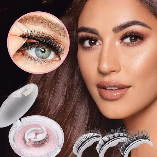 Self-Adhesive Eyelashes with Washable and Reusable Design