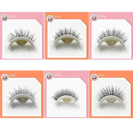 Self-Adhesive Eyelashes with Washable and Reusable Design