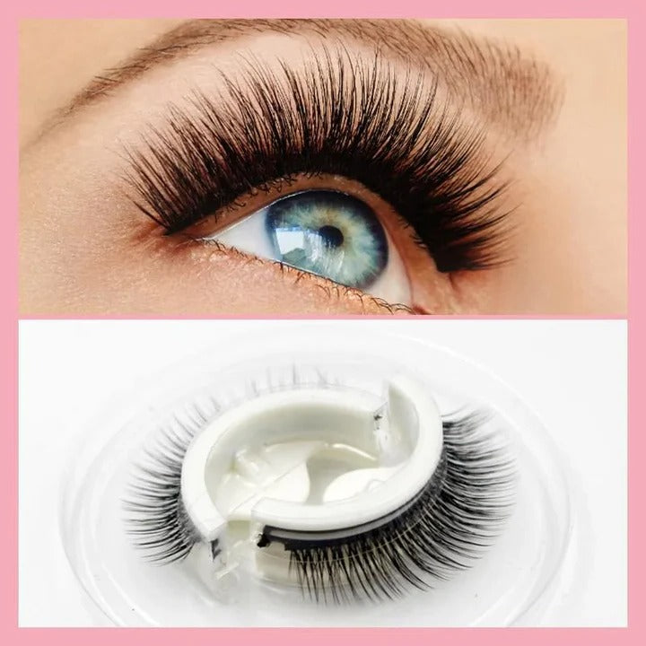 Self-Adhesive Eyelashes with Washable and Reusable Design