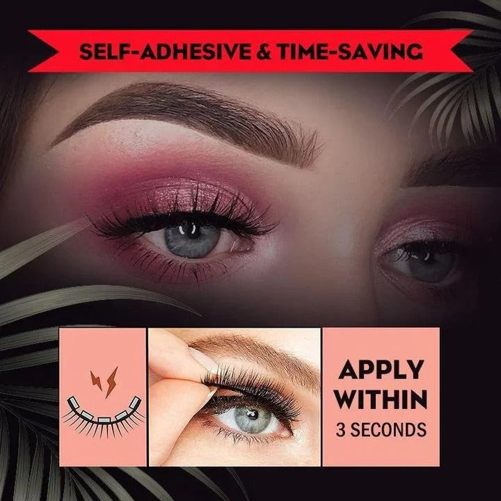 Self-Adhesive Eyelashes with Washable and Reusable Design