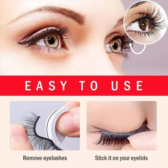 Self-Adhesive Eyelashes with Washable and Reusable Design