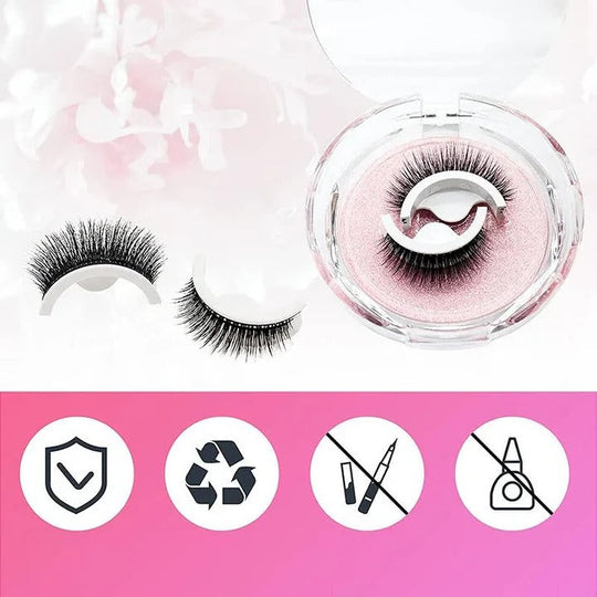 Self-Adhesive Eyelashes with Washable and Reusable Design